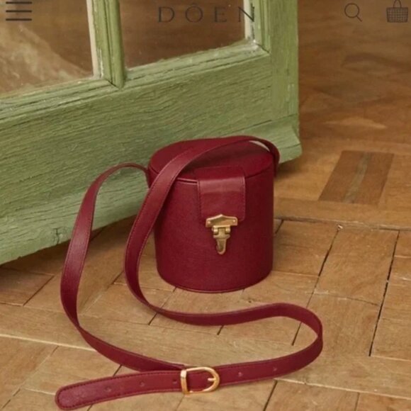 Doen Handbags - Doen Sylvie Red leather purse crossbody bag